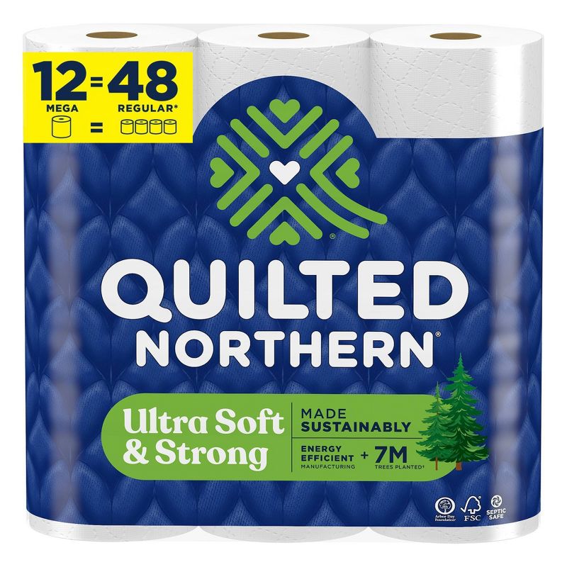 Quilted Northern Ultra Soft Strong Toilet Papers - 12 Mega Rolls