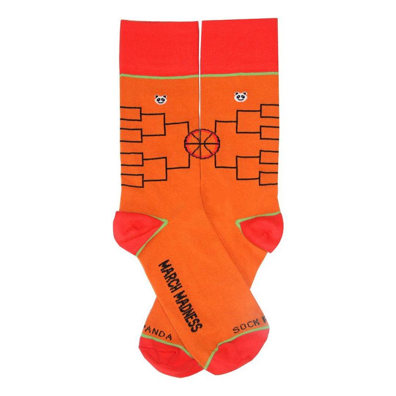 Basketball Madness Bracketology Socks from the Sock Panda (Men's Sizes, Adult Large) - Limited Edition