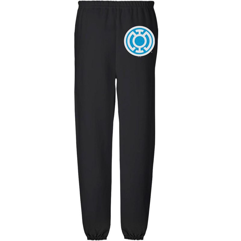 Green Lantern Core Blackest Night Blue Lantern Mens Jogger Sweatpants Black Large
