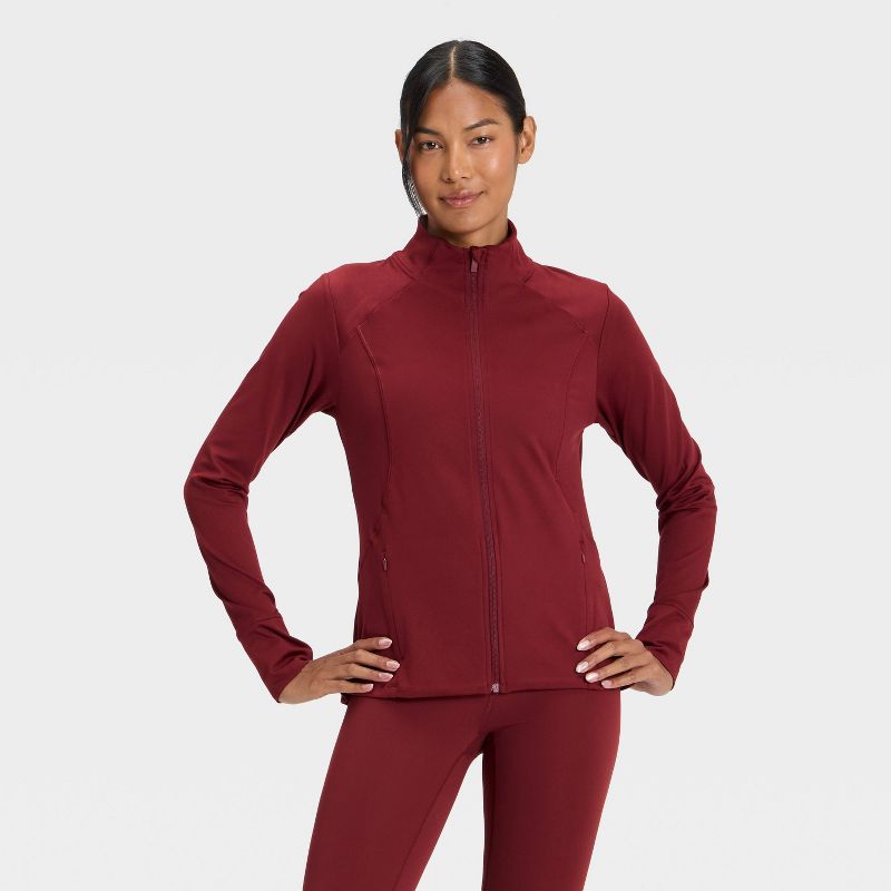 Women's Full Zip Jacket - All In Motion™ Maroon L