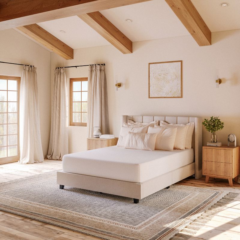 Merrick Lane 10 Inch Full Mattress in a Box with Four Foam Layers, Cooling Gel, Green Tea