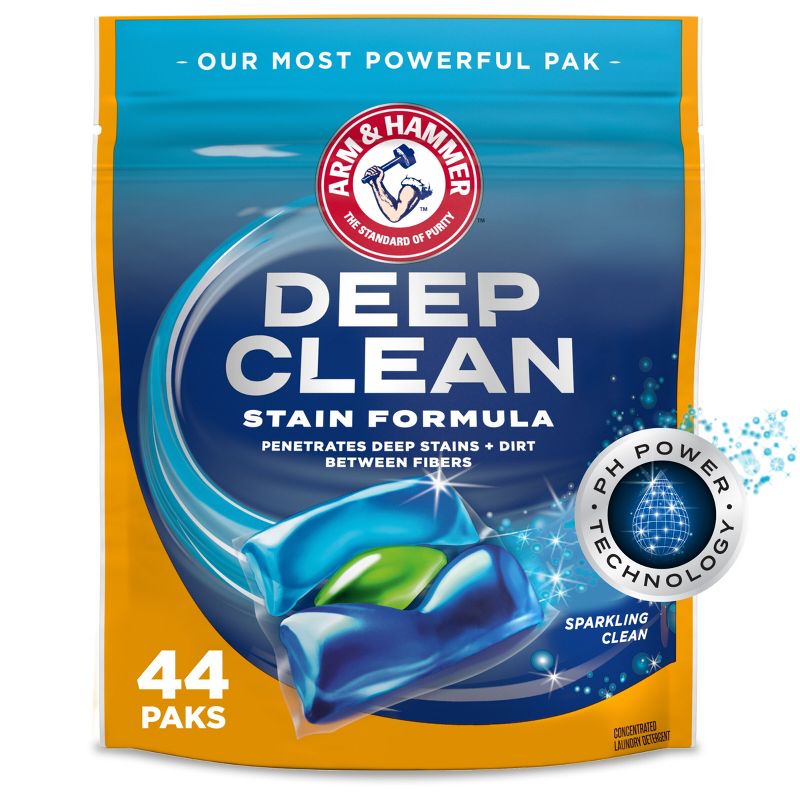 Arm & Hammer Sparkling Deep Clean Stain Formula Laundry Detergent Pods 68 Pacs - 102 fl oz
