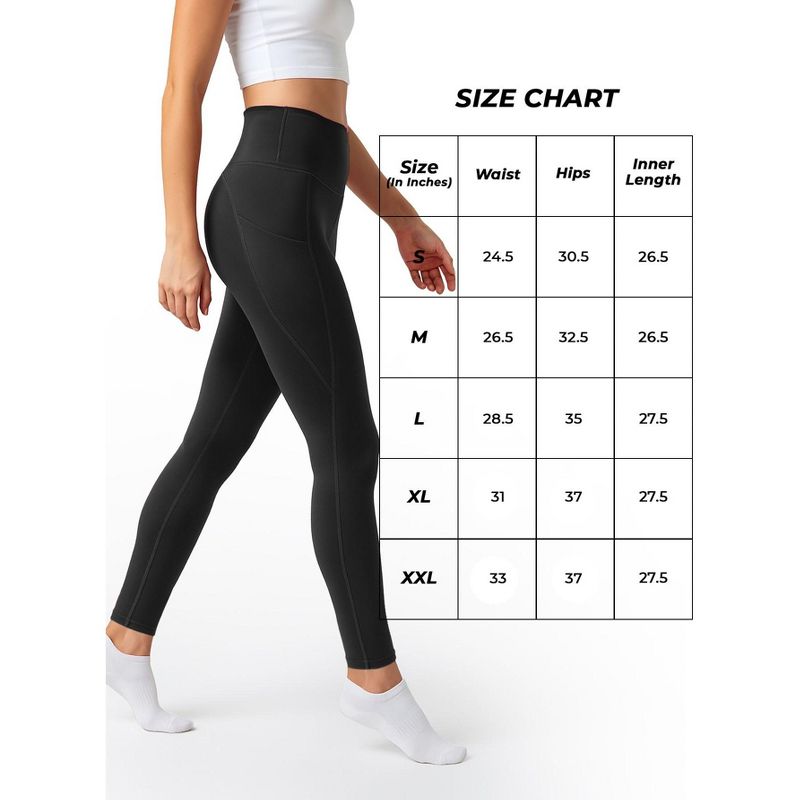 High Waisted Women Legging Super Soft, Body Contour, Moister Wicking Bottom Wear with Side Pockets for Running & Workout (1-PC , Medium_Black)