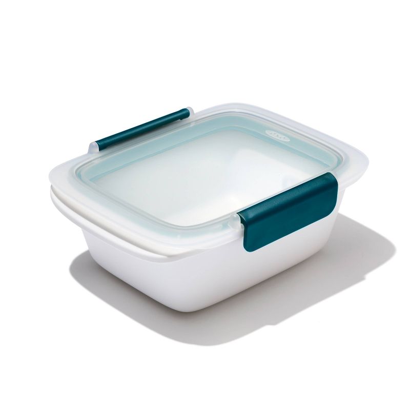OXO Prep and Go 3.3c Food Storage Container: Blue Plastic, Dishwasher & Microwave-Safe, Kitchen Storage Solution
