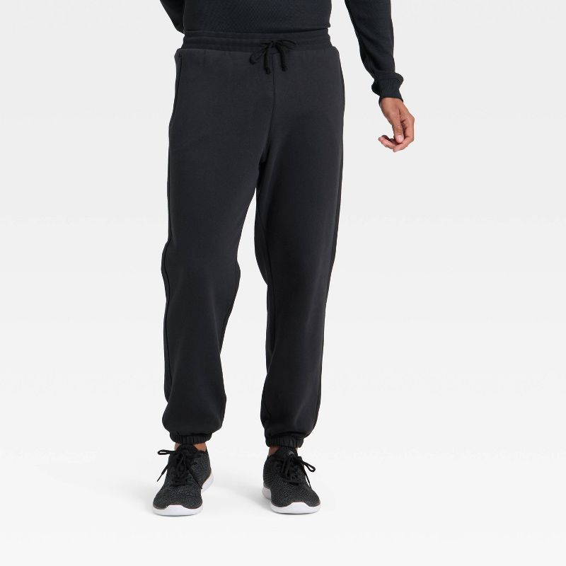 Men's Active Comfort Fleece Pants - All In Motion™ Black XL