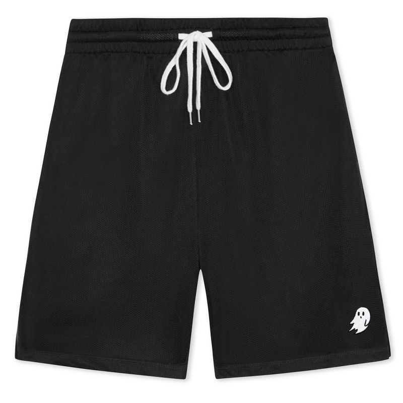 Dalix Mens Ghost Midweight Court Short in Black S Small
