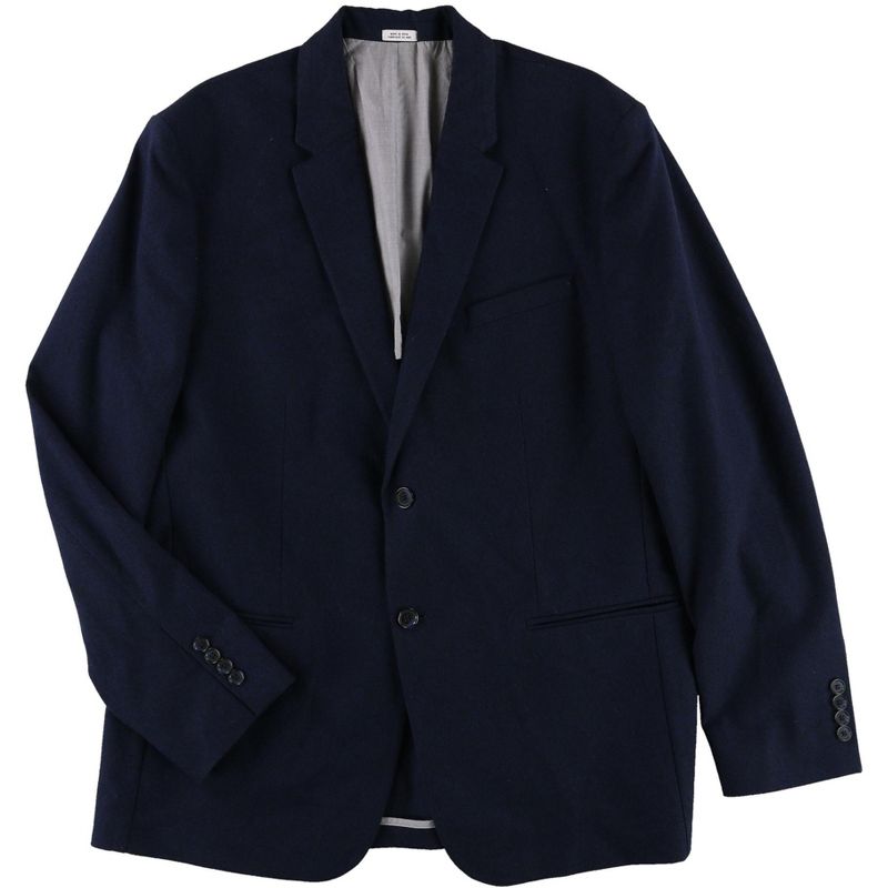 Calvin Klein Mens Professional Two Button Blazer Jacket, navy, X-Large (Regular)