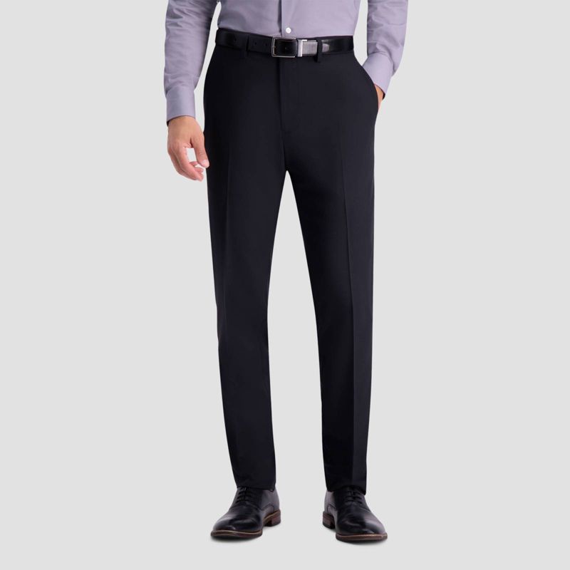 Haggar H26 Men's Flex Series Ultra Slim Suit Pants - Black 30x29