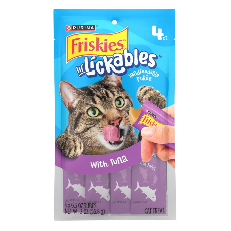 Friskies Tuna Flavor lil' Lickable Cat Treats - 2oz/4ct