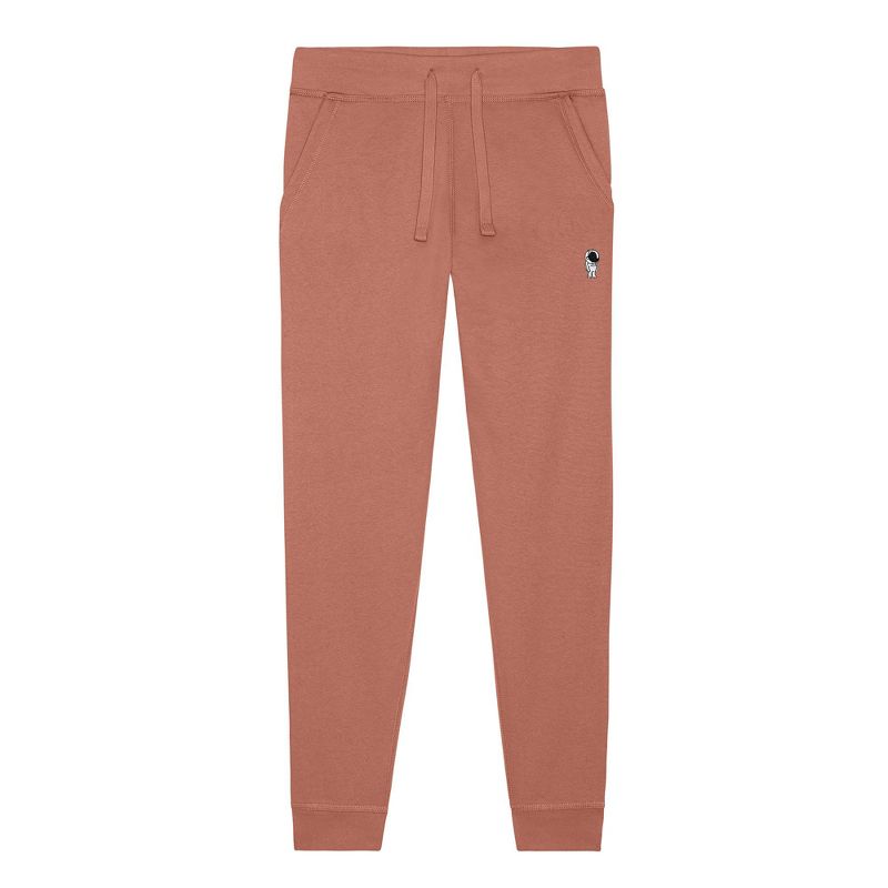 Dalix Mens Astronaut Midweight Fleece Jogger Pant in Dusty Rose S Small
