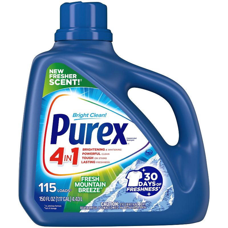 Purex Fresh Mountain Breeze HE Liquid Laundry Detergent 115 Loads - 150 fl oz