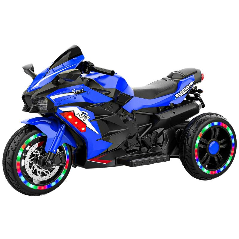 TopComfy Baby Walkers Kids Dirt Bike Ride On Toy Long Lasting Durable Build Cushioned Comfortable Ride For Children, Blue, 41.73"*20.47"*24.41"