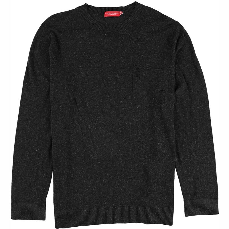 n:philanthropy Mens Hal Pocket Pullover Sweater, hblk, XX-Large