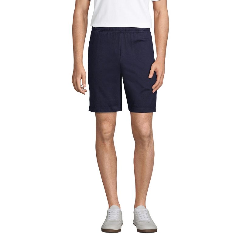 Lands' End Men's Big Jersey Knit Short - 4X Big - Radiant Navy