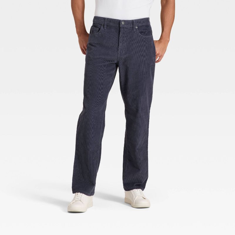 Men's Straight Fit Corduroy 5-Pocket Pants - Goodfellow & Co™ Lilac Purple 28x32