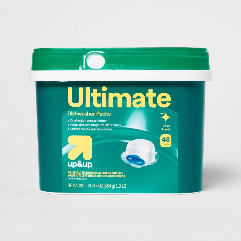 Ultimate Dishwasher Detergent Packs - 48ct - up&up™