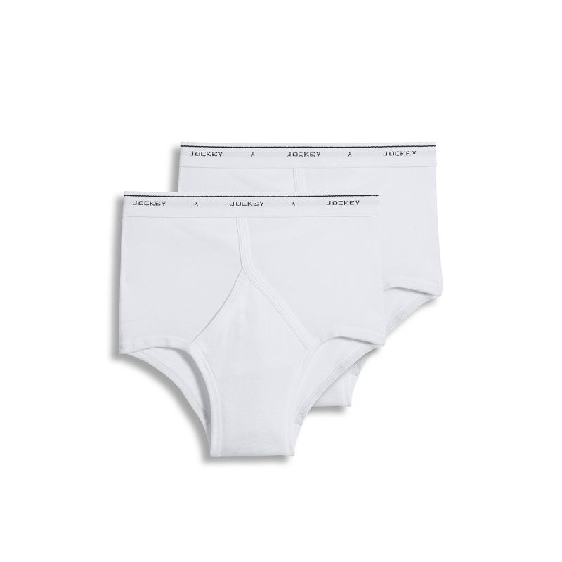 Jockey Men's Tall Man Classic Brief - 2 Pack 38 White