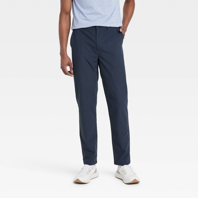 Men's Lifestyle 360 Trouser Pants - All In Motion™ Dark Blue 32x32: Moisture Wicking, Quick Dry, UPF 50+