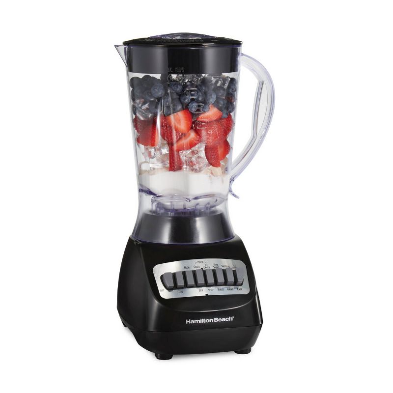 Hamilton Beach Smoothie Blender 56oz 10 Speed Black 50190J: Best Rated Kitchen Blender, 650W, Dishwasher-Safe Parts