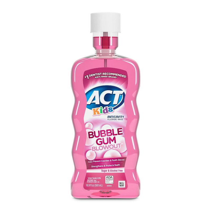 ACT Kids Bubblegum Anticavity Fluoride Mouthwash - 16.9 fl oz