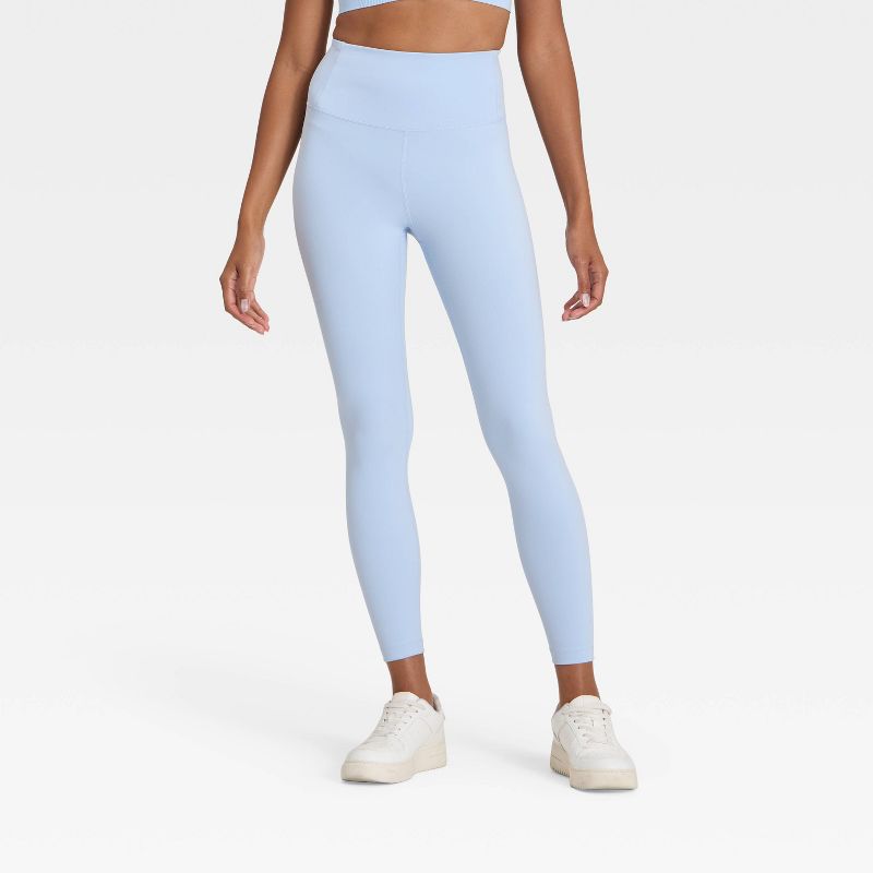 Women's Dynamic Flex High-Rise 7/8 Leggings - All In Motion™ Light Blue L