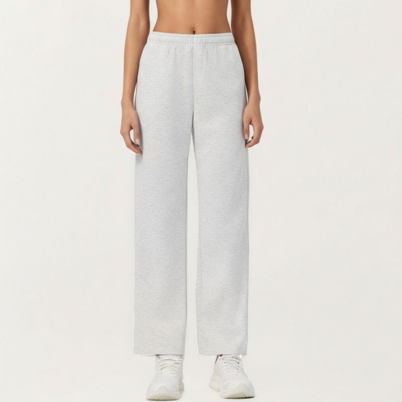 Anna-Kaci Active Women's High Waist Relaxed Fit Sweatpants with Elastic Waistband and Side Pockets - X Large, Gray