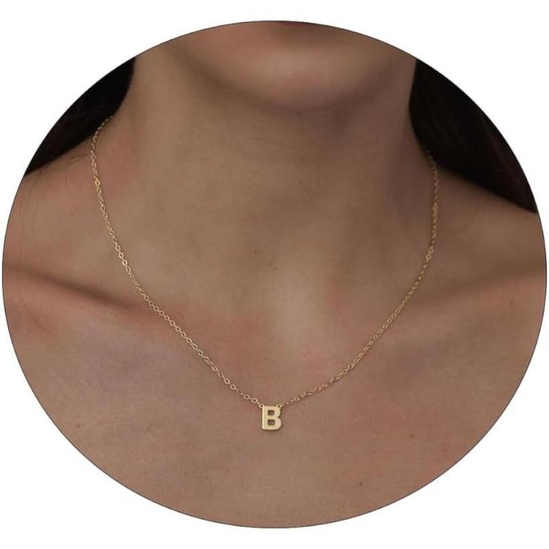 Delicate Heart Pendant Necklace, 14K Gold Plated Dainty Chain, Gift for Women