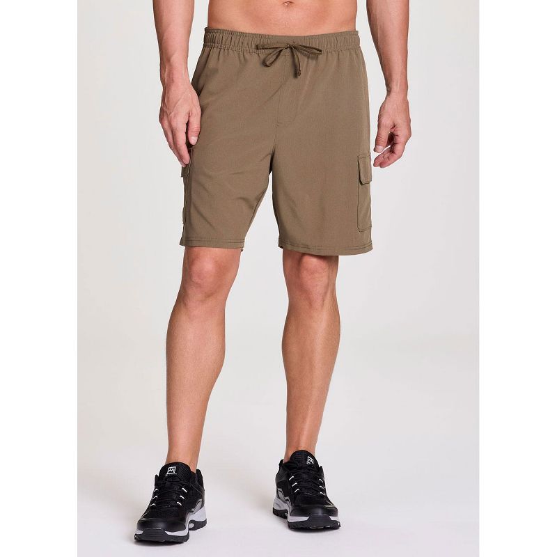 Avalanche Men's Ripstop Fabric 8" Inseam Hiking Basketball Short with Pockets, Drawstring Waistband