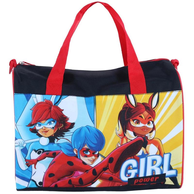 Miraculous Ladybug Duffel Bag Small Carry-On BunnyX Rena Rouge Girls Red Black