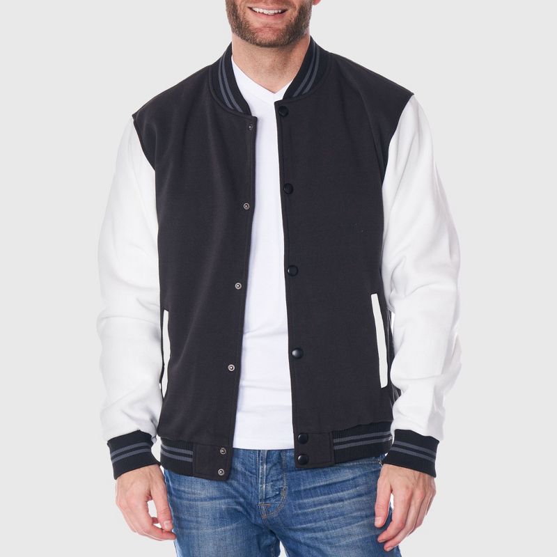 Alpine Swiss Tyler Men’s Varsity Jacket | Classic Letterman Coat Baseball Bomber Jacket | Lightweight Stylish Everyday Outerwear