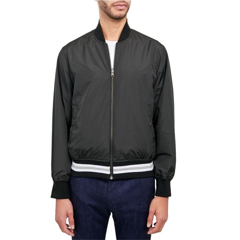 Society of Threads Mens Reversable Windbreaker Jacket, black, X-Large