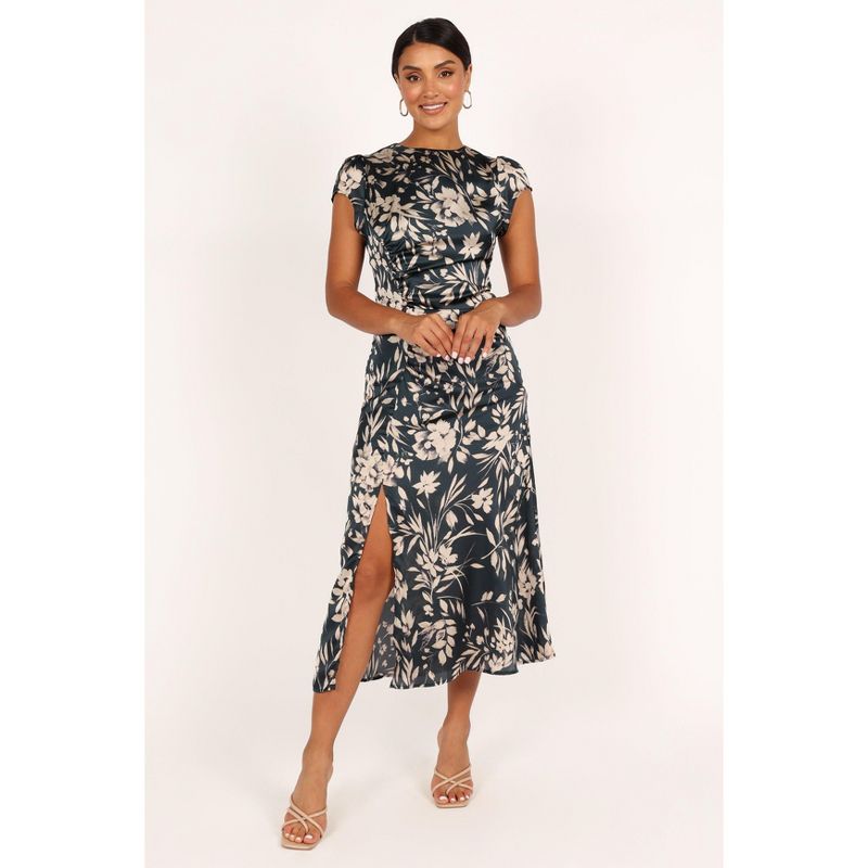 Petal and Pup Lisbeth Midi Dress - Green Floral L