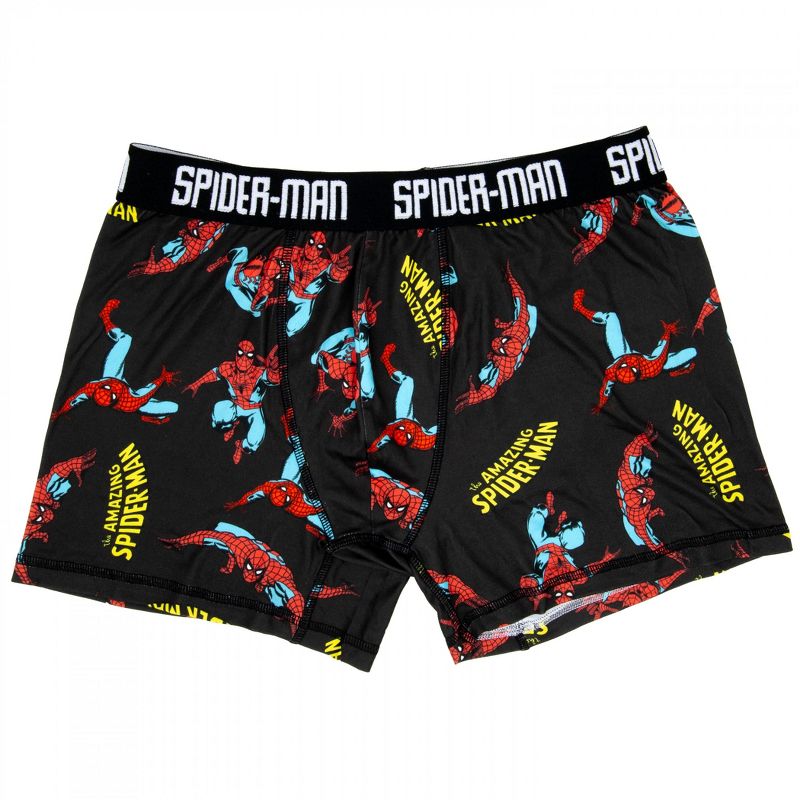 Mens The Amazing Spider-Man Comic Print Underwear Boxer Briefs - Medium (32-34)