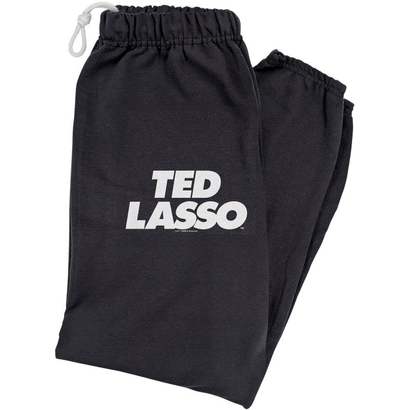 Ted Lasso Logo Mens Jogger Sweatpants Black Medium