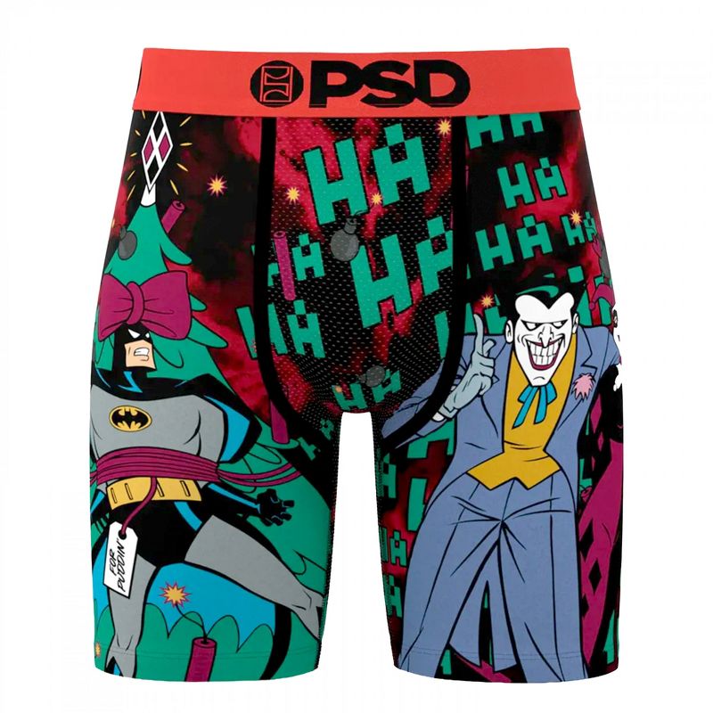 Mens Joker Wrapped Up Batman PSD Boxer Briefs - Large (36-38)