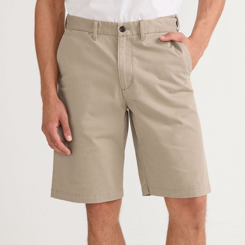 Lands' End Men's Knockabout 11" Comfort Waist Chino Short - 34 - Khaki