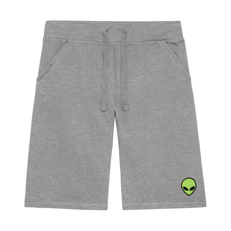 Dalix Mens Alien Midweight Fleece Short in Carbon Gray XL X-Large
