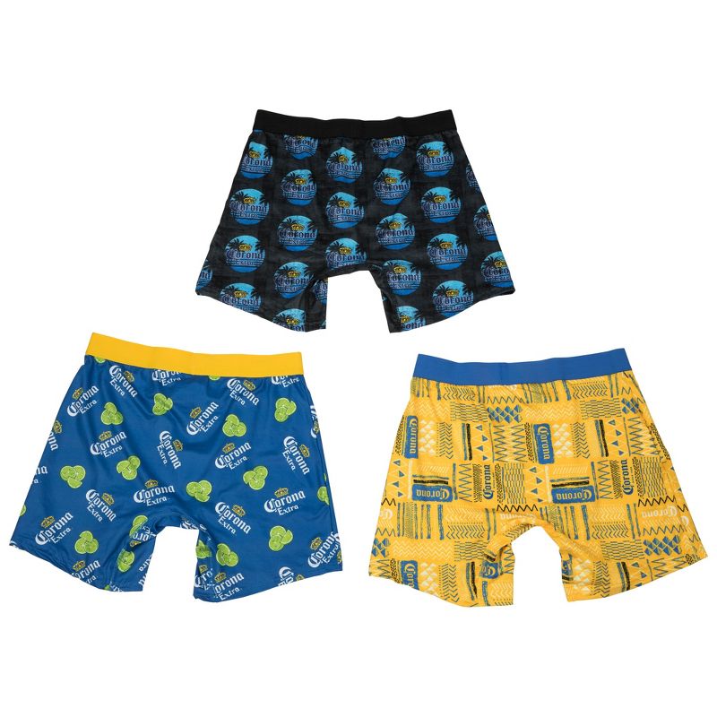 Mens Corona Extra Tropics 3-Pack Boxer Brief Set - XLarge