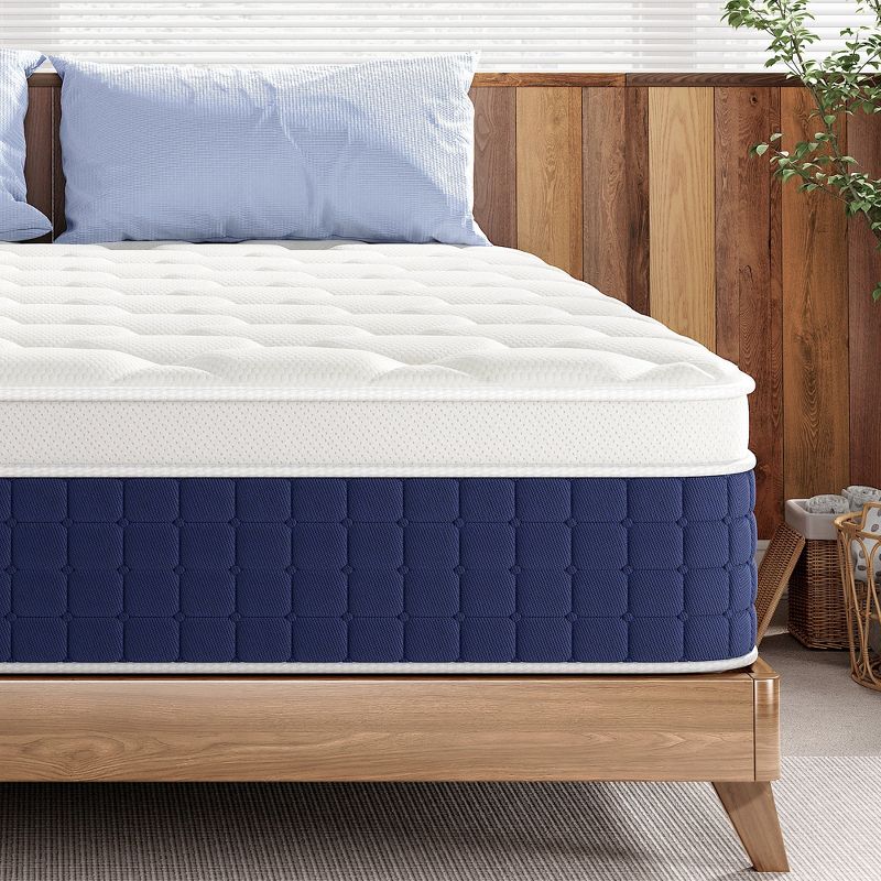 Sailvan 12 inch Full Size Mattress,Hybrid Mattress Full in a Box with Memory Foam and Pocket Springs for Edge Support