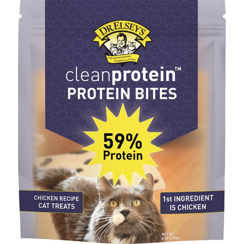 Dr. Elsey's Clean Protein Chicken Flavor Crunchy Cat Treats - 6oz