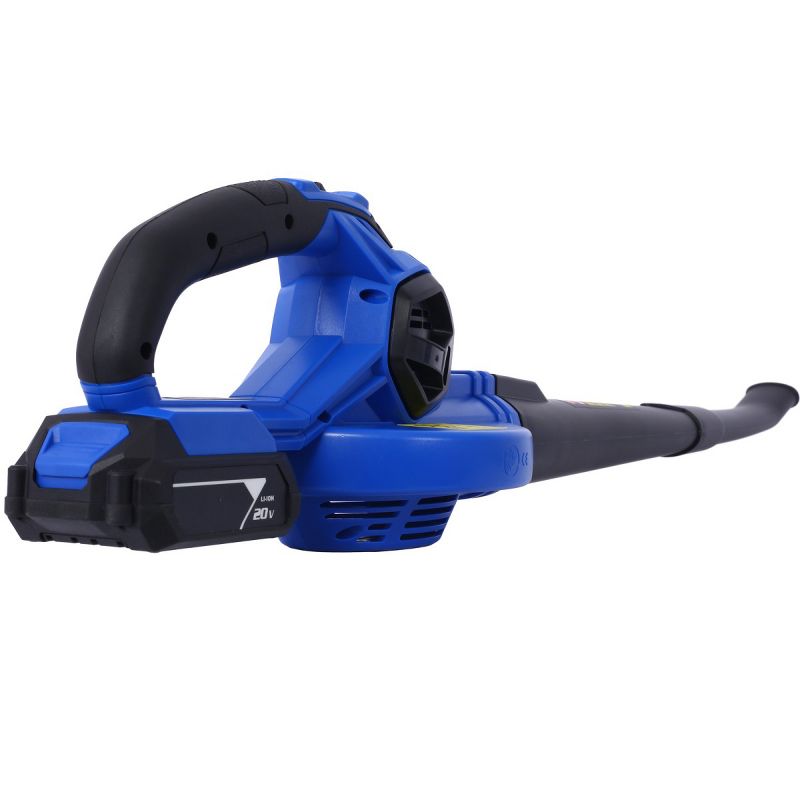 FONTOI Cleaning Tools and Accessories with 2 Speed Mode Cordless Handheld Leaf Blower, for Blowing Leaves and Snow, Blue, 36.8"*6"*7.25"