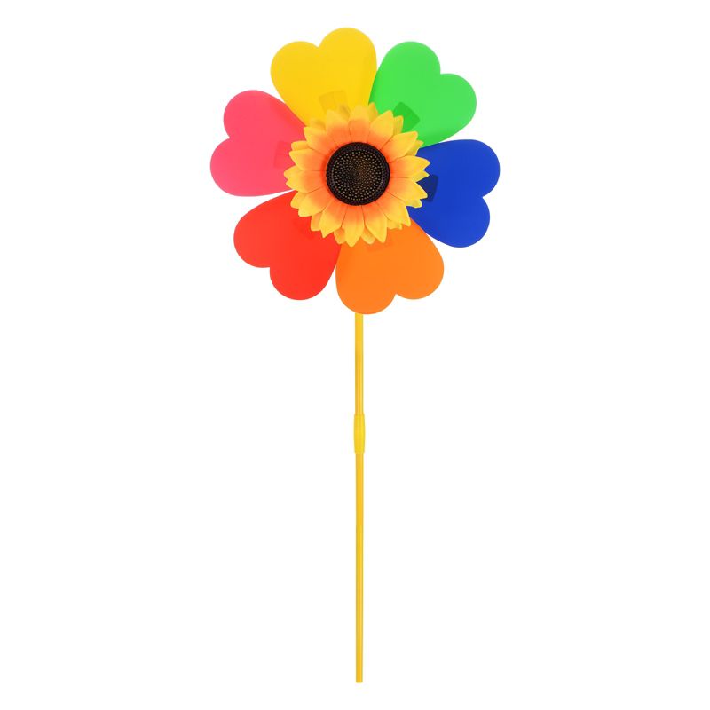 Unique Bargains Garden Outdoor Backyard Decor Colorful Wind Spinners 1 Pc