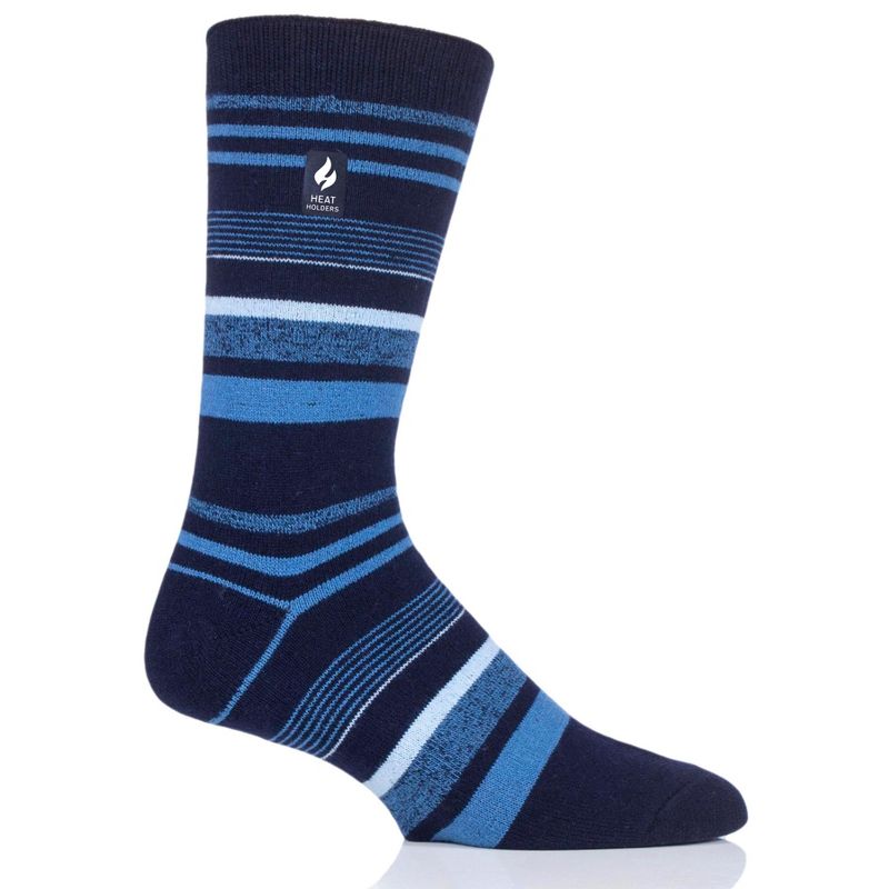 Men's George ULTRA LITE™ Stripe Crew Socks | Size Men's 7-12 - Navy