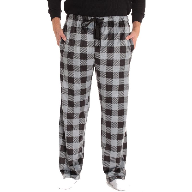 #followme Ultra Soft Fleece Men's Plaid Pajama Pants with Pockets