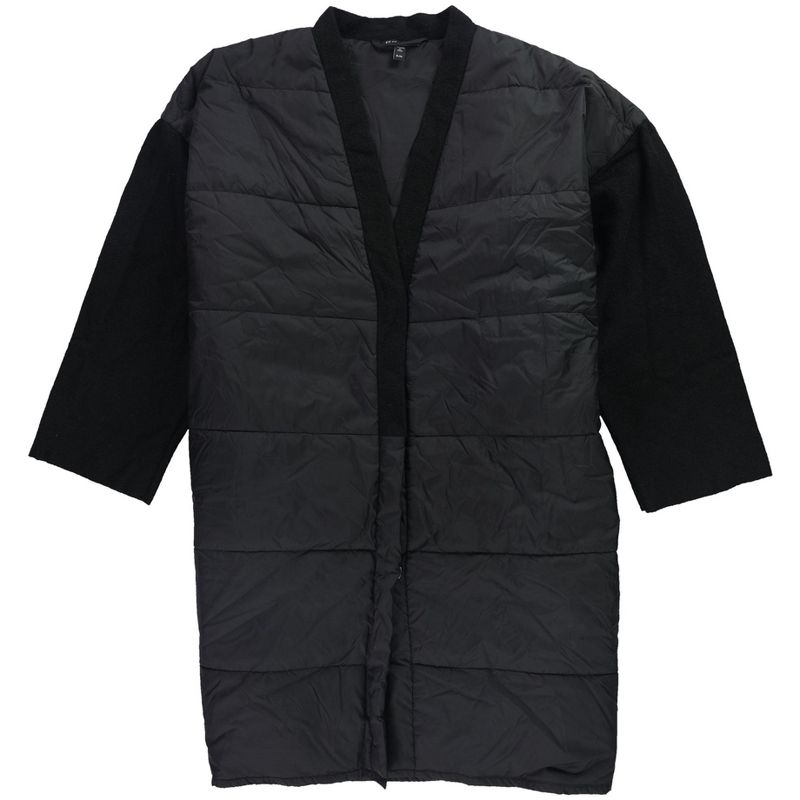 Eileen Fisher Womens Solid Quilted Jacket, black, X-Large