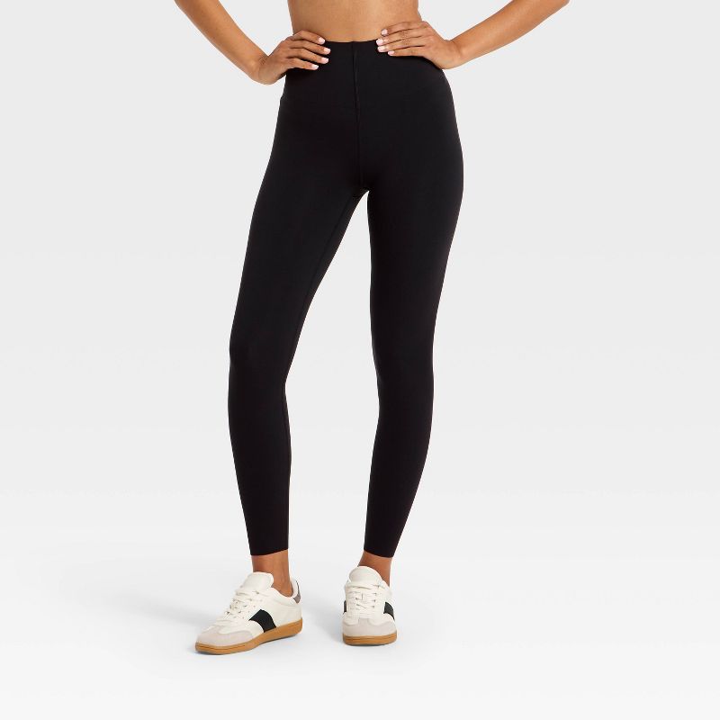 Women's Super Flex Ultra High Rise Bonded Leggings - All In Motion™ Black M