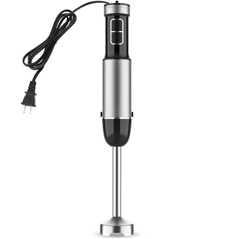 Itopfox 800W Powerful Immersion Hand Blender with Titanium Alloy Blades, 12 Speeds & Turbo, Electric Mixer for Smoothies, Soups, Baby Food, Purees