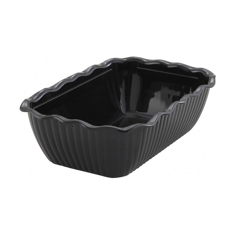 Winco Deli Crock, Black, 10" x 7" x 3"