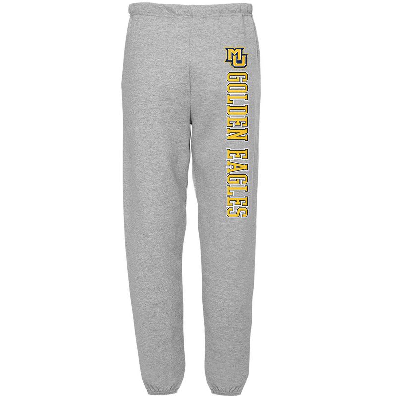 Men's Campus Lab Marquette University Officially Licensed Apparel - Collegiate Name Jogger Sweatpants Athletic Heather Medium