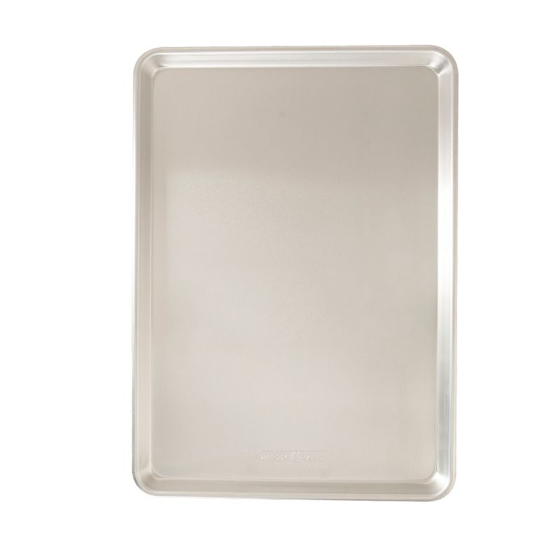 Nordic Ware Naturals Jumbo Cookie Sheet: Aluminum Baking Pan, Hand Wash, Oven-Safe, Silver, 21x15x1, Lifetime Warranty